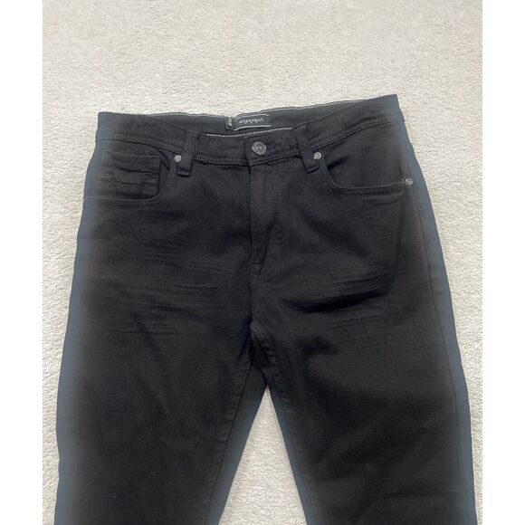 Abstract One Black Jeans‎ Mens Size 34 Straight Leg Stretch Pockets - Picture 3 of 11